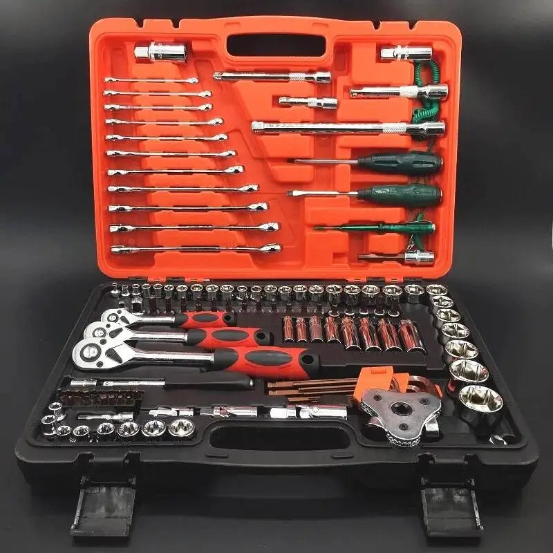 121 Piece Set of Hardware Tools Sleeve Tools Machine Repair Tools