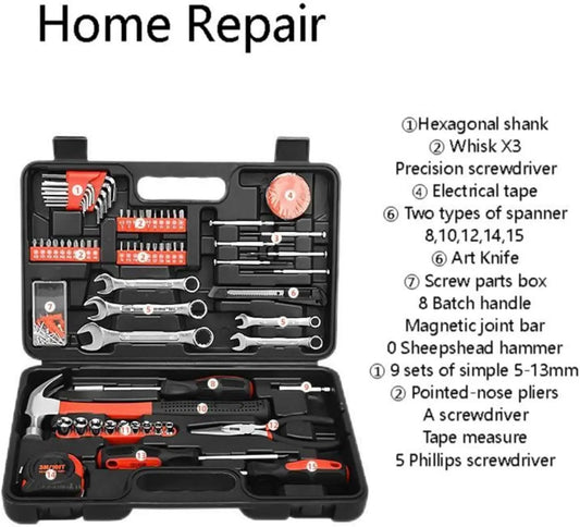 146-piece Household Hardware Tool Set Complete Set of Repair Portable Multi-function Tool DIY Home Repairs